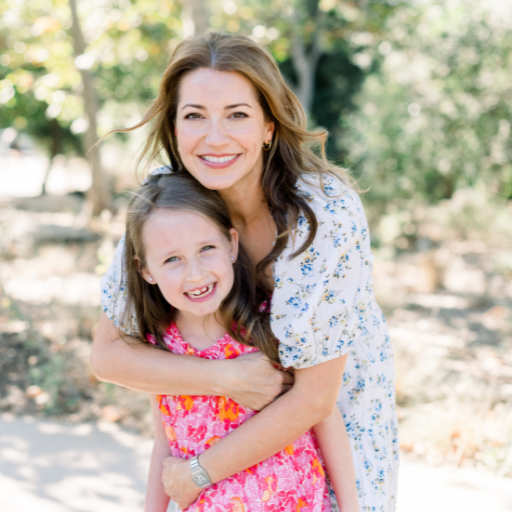 Francesca and her daughter smile for a photo