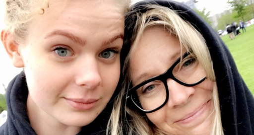 Michelle Boyle Wadzinski photo with her daughter, Eva